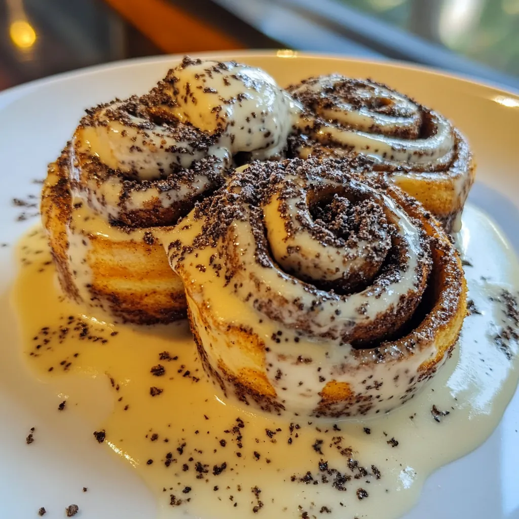 Cookies and Cream Cinnamon Rolls