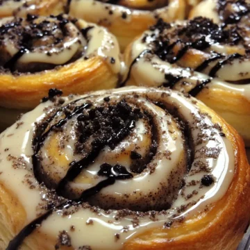 Cookies and Cream Cinnamon Rolls
